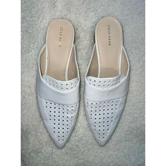 Cole Haan white Pointed Toe Mules - size 10 - Picture 1 of 8